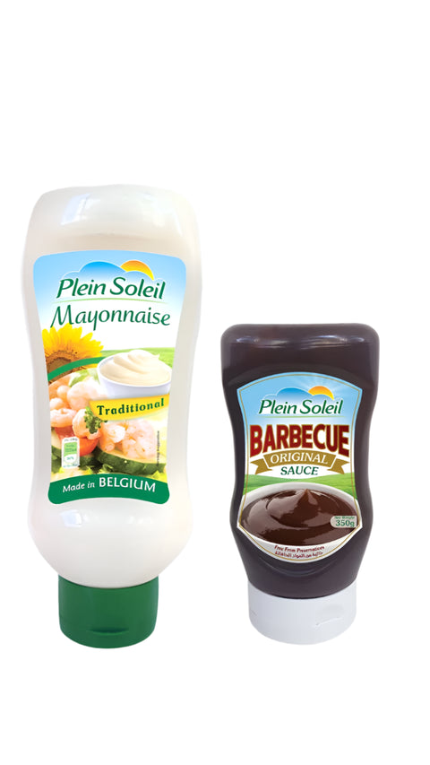 Plein Soleil Mayonnaise 450ml + Plein Soleil Barbecue 350g (Promo Price) | Plein Soleil In Lebanon