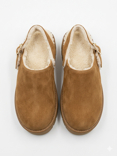 Art Class Women's Camel Suede Clog Slippers|Art Class In Lebanon