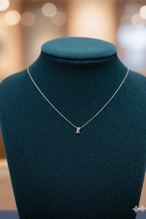 Giani Bernini Women's Sterling Silver Script Initial 18" Letter "l" Pendant Necklace | Giani Bernini In Lebanon