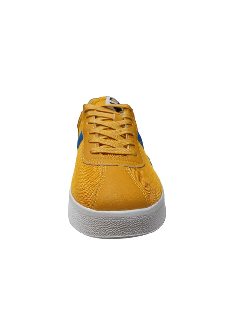 Enrico Coveri Men's Yellow Mustard Lion Mesh Sneakers |Enrico Coveri In Lebanon
