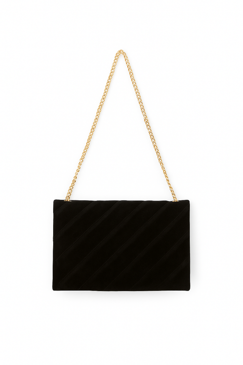 Forever 21 Women's Black Velvet Crossbody Bag |Forever 21 in Lebanon