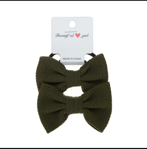 Elegant Handmade Kids Hair Accessories Sweet Baby Hairband with Elastic Bow High Stretch Fabric Candy Colors-New Design