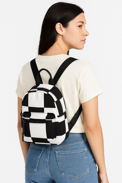 Forever 21 Women's Black/White Crowbar Backpack |Forever 21 in Lebanon