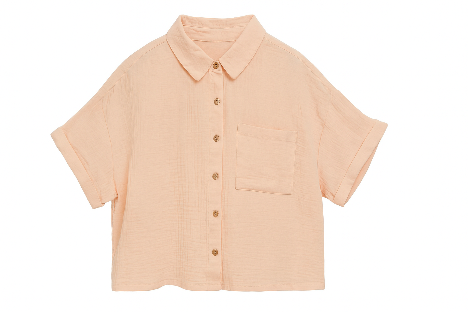 Forever 21 Women's Georgia Peach Short Sleeve Shirt | Forever 21 In Lebanon