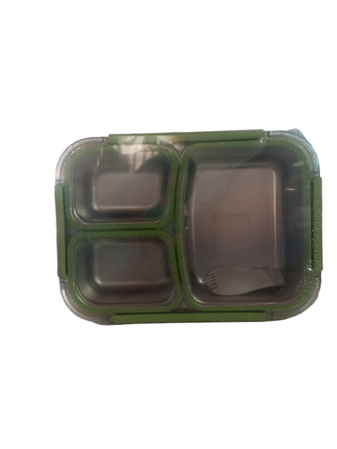 SD Kids With Three Compartments Steel Lunch Box 780ml  NO:0300