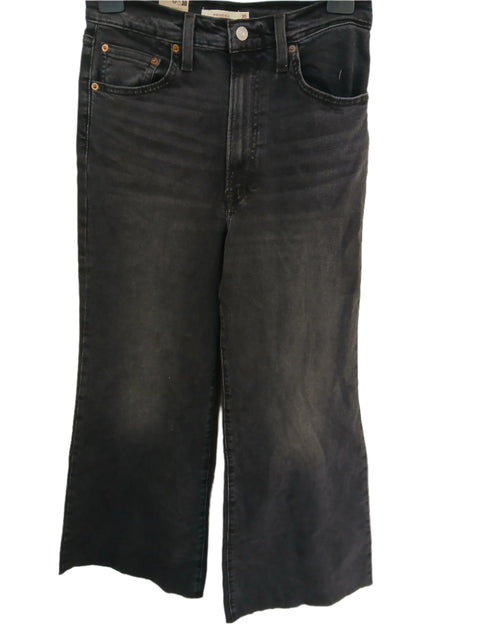 Levi's  Women's Washed Black Ribcage Bell Jeans  |Levi's Lebanon