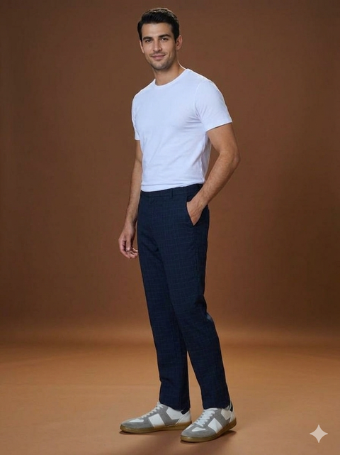 Sinsay Men's Navy Kingsbury Trousers | Sinsay In Lebanon
