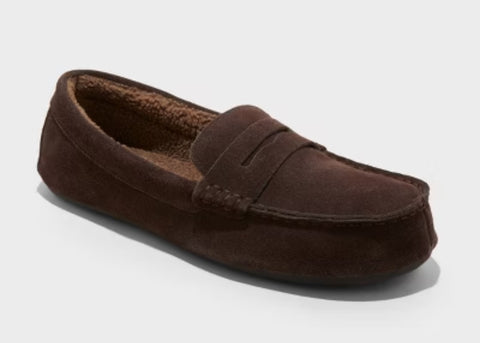Goodfellow & Co Men's Dark Brown Bodhi Genuine Suede Loafer Slippers | Goodfellow & Co In Lebanon