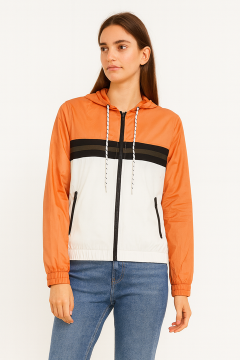 Forever 21 Women's Pink-White Jacket | Forever 21 In Lebanon