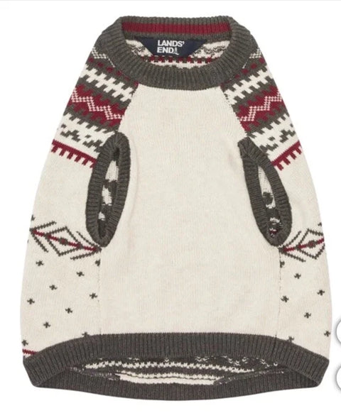 Lands End Dog's Multicolor Crew Neck Sweatshirt |Lands End In Lebanon