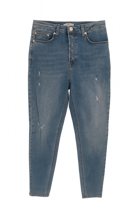 Forever 21 Women's Blue High Rise Skinny Jeans |Forever 21 In Lebanon