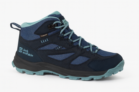Jack Wolfskin Boy's Blue Vojo Tour Texapore Mid K Sneakers |Jack Wolfskin in Lebanon