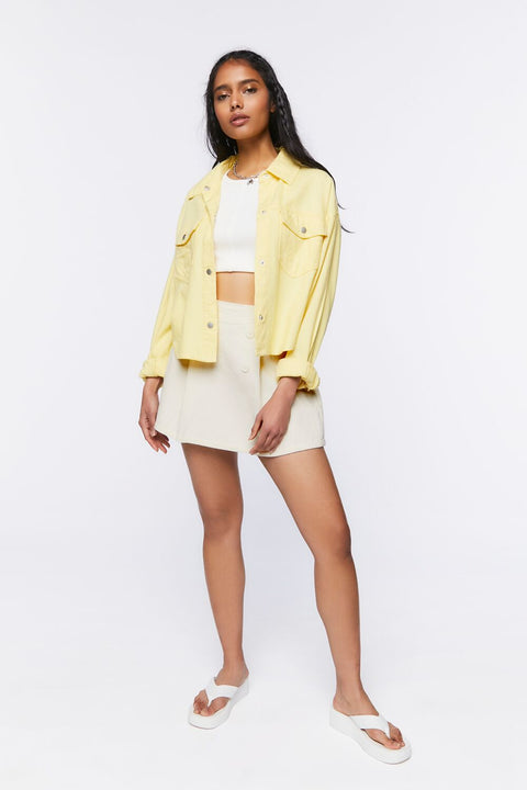 Forever 21 Women's White Velvet Ribbed Mini Skirt | Forever 21 In Lebanon