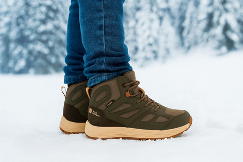 Jack Wolfskin Boy's Dark Green Woodland 2 Texapore Mid K |Jack Wolfskin in Lebanon