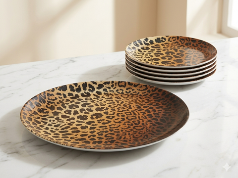 Nazen Animal Printed 7 pcs Cake Serving Set | Nazen In Lebanon