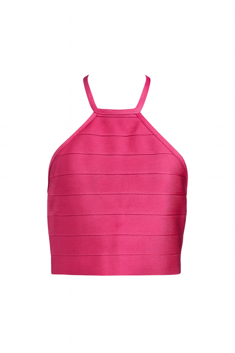 Forever 21 Women's Pink Halter Nick Top | Forever 21 In Lebanon
