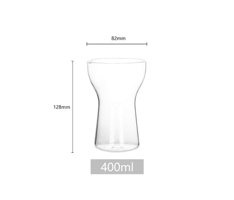Hinox Transparent Curved Hourglass-Like Shape Cup A-70 | Hinox In Lebanon
