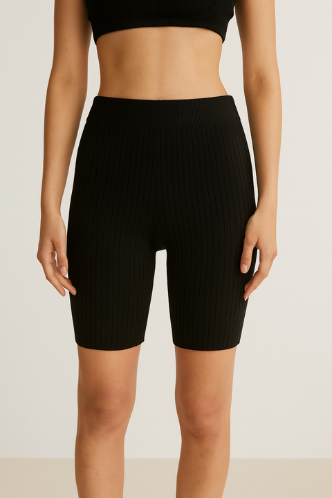 Forever 21 Women's Black Ripped Biker Short | Forever 21 In Lebanon