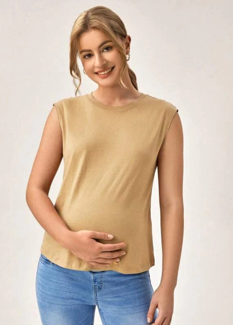 Forever 21 Women's Camel Sleeveless Blouses | Forever 21 In Lebanon