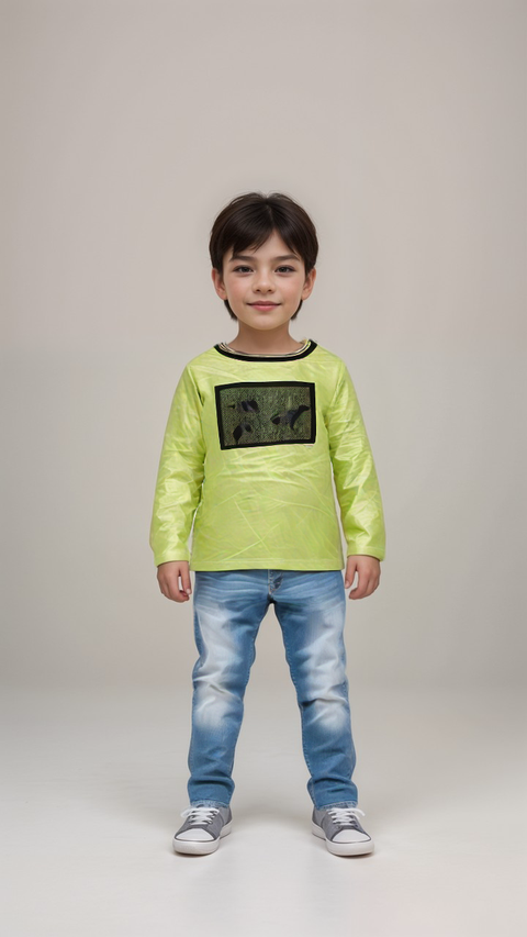 S.Oliver Boy's Green Long-Sleeve Blouse | S.Oliver in Lebanon