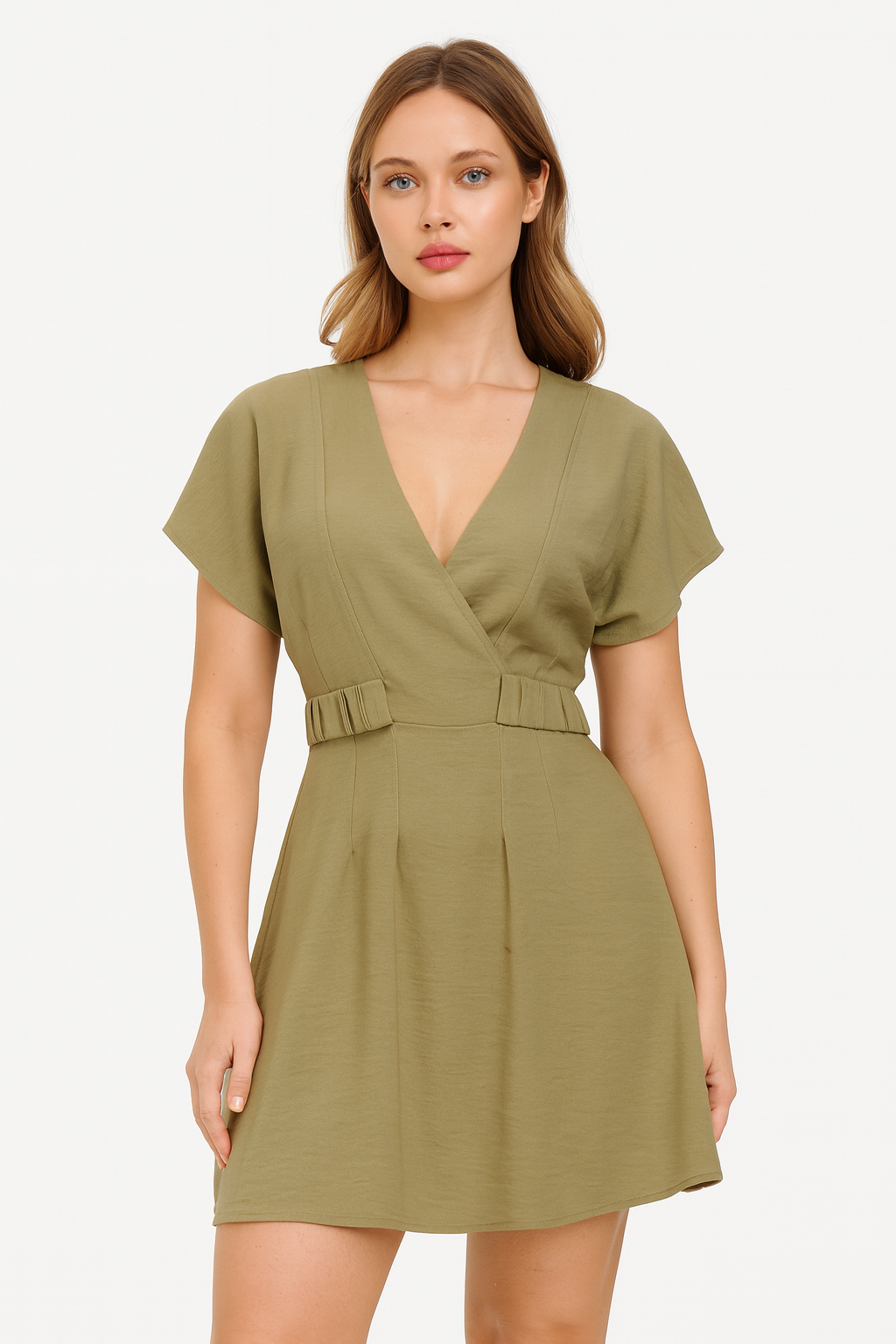 Asos Design Women's Khaki Dress ANF824