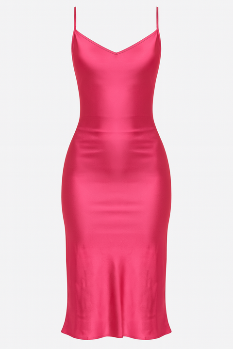 Forever 21 Women's Fuchsia Halter V Neck Dress | Forever 21 In Lebanon