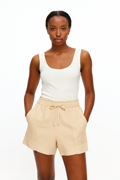 Forever 21 Women's Beige 4 Pocket Short | Forever 21 In Lebanon