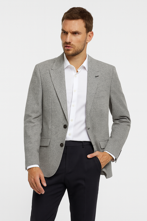 Asos Design Men's Grey Blazer ANF391 (SHR)