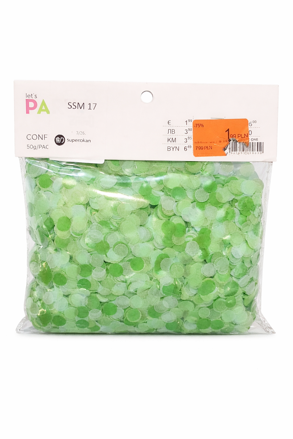 Sinsay Green Party Confetti | Sinsay in Lebanon