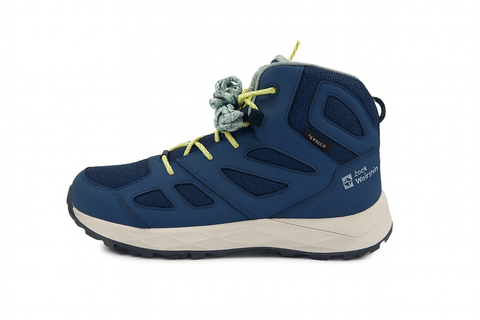 Jack Wolfskin Boy's Blue Woodland 2 Texapore Mid K Sneakers |Jack Wolfskin in Lebanon