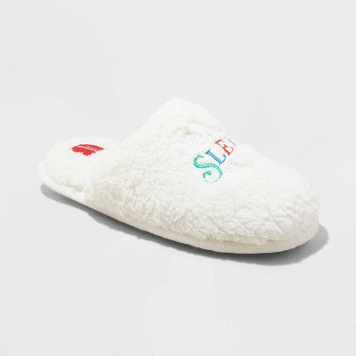 Wondershop Women's White Sleigh What Scuff Slippers | Wondershop In Lebanon