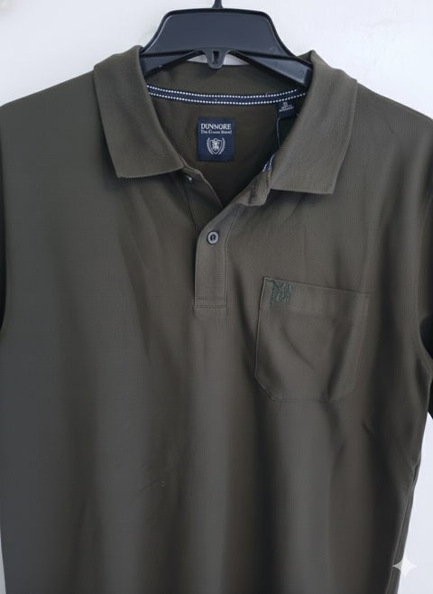 Dunmore Men's Olive Green Polo Neck T-Shirt | Dunmore In Lebanon