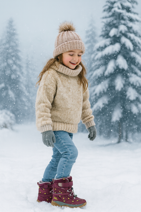Jack Wolfskin Girl's Purple Smiley World Texapore High VC K Boots |Jack Wolfskin in Lebanon