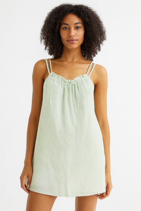 Forever 21 Women's Mint Green Sleeveless Flare Mini Dress | Forever 21 In Lebanon