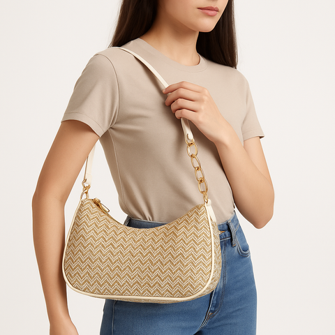 Forever 21 Women's Beige Shoulder Bag |Forever 21 in Lebanon