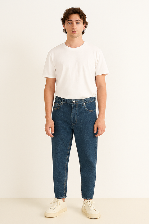 Asos Design Men's Navy Blue Jeans ANF452
