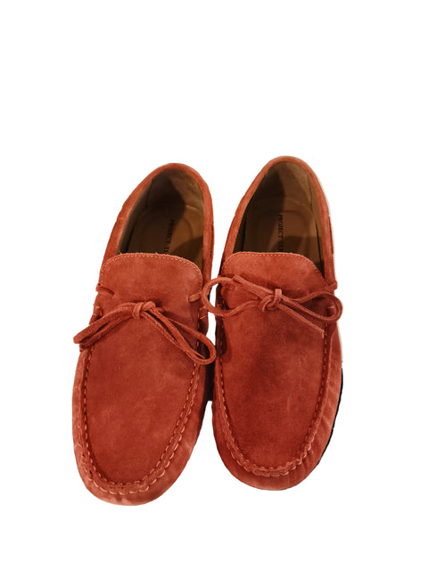 Project Terra Men's Rust Driver Suede Casual Shoes | Project Terra In Lebanon