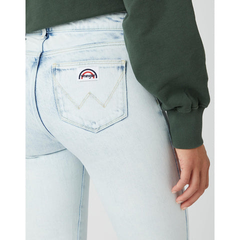Wrangler Women's Light Blue Be The Storm Flare Jeans | Wrangler In Lebanon