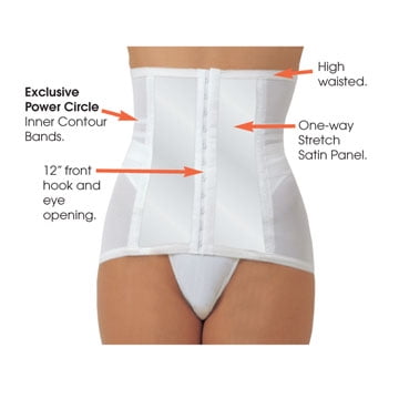 Rago Women's White Firm Shaping Cincher Girdle | Rago In Lebanon