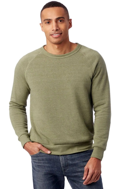 Alternative Men's Olive Green Long Sleeve Sweatshirt | Alternative In Lebanon