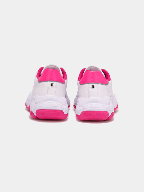 Trussardi Women's White & Pink Abelia POP MIX Sneakers| Trussardi In Lebanon