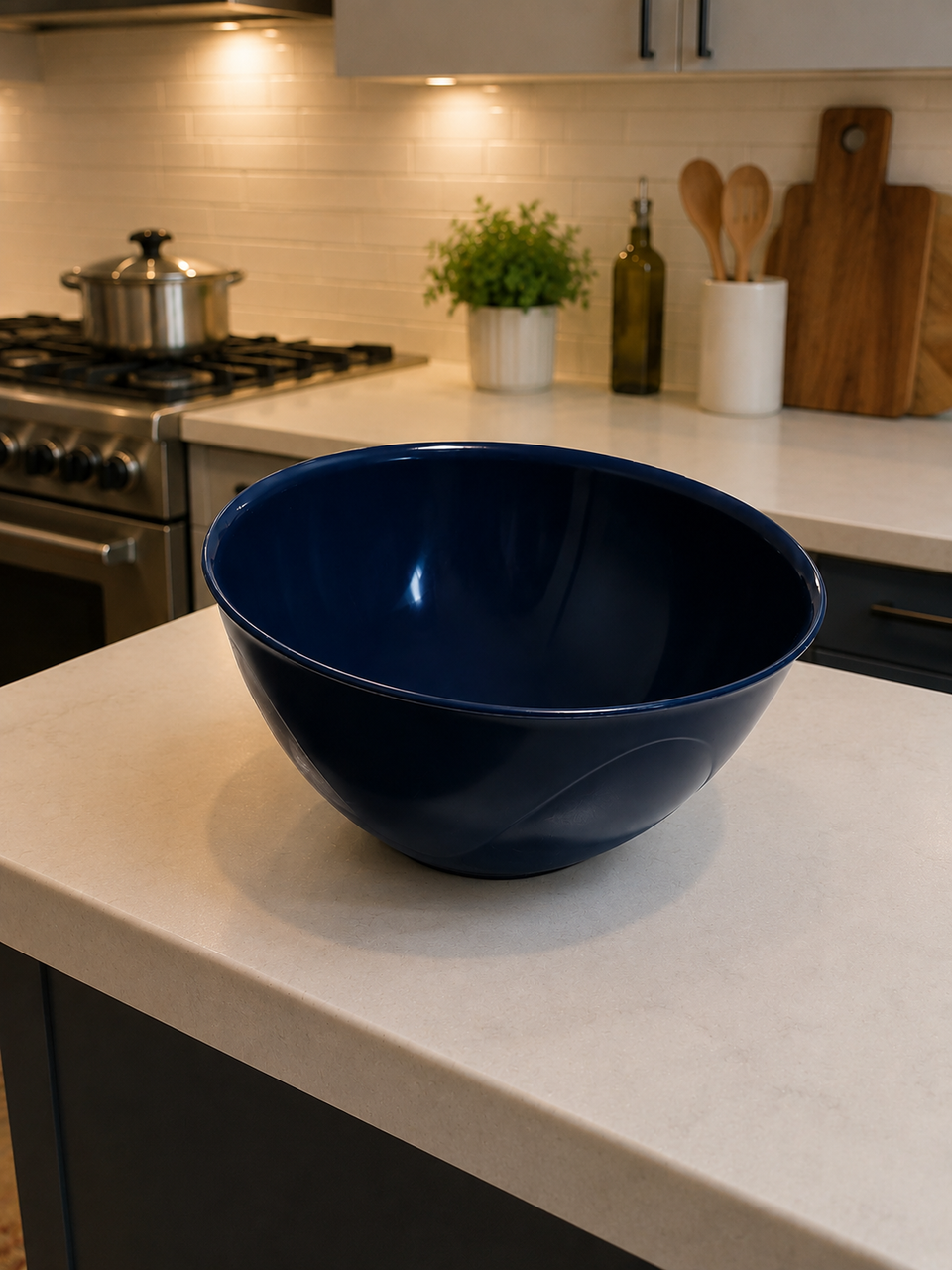 Bager Navy Clover Round Bowl 900ml | Bager In Lebanon