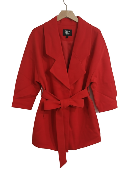 Vero Moda Women's Vibrant Red Elegant Overcoat | Vero Moda In Lebanon
