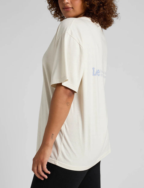 Lee Women's Light Beige Essential Graphic T-Shirt | Lee In Lebanon