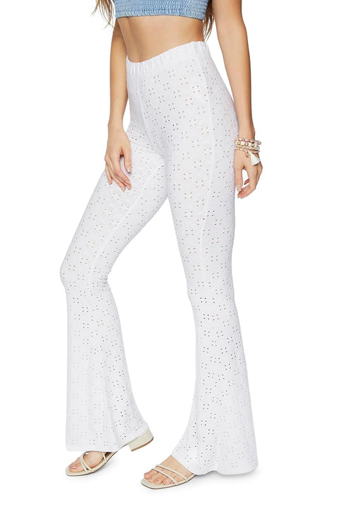 Forever 21 Women's White Knitted Pant | Forever 21 In Lebanon