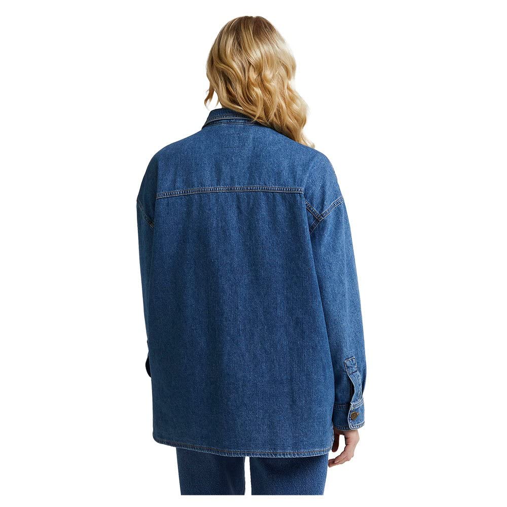 Lee Women's Blue Denim Relaxed Shacket | Lee In Lebanon