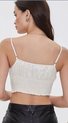 Forever21  Women's Cream Crop Top | Forever21 In Lebanon