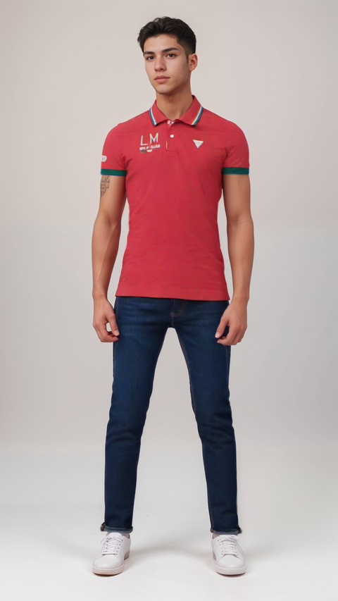 La Martina Men's Red T-Shirt | La Martina In Lebanon