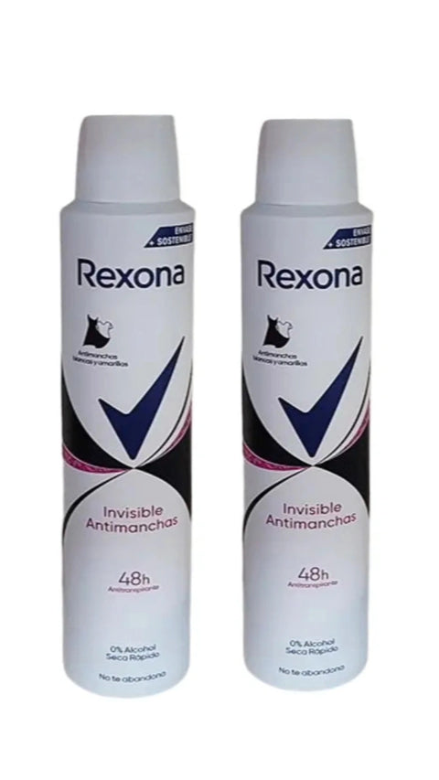 Rexona Women Invisible Antimanchas 48H Deodorant 200ml X2 | Rexona In Lebanon