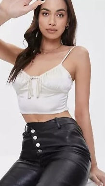 Forever21  Women's Cream Crop Top | Forever21 In Lebanon